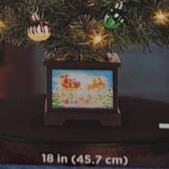 HolidayStyle 18" prelite green tree lighted base 45tips 14warm white LED lights. - Picture 3 of 4